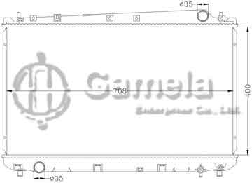 6112042AN - Radiator for TOYOTA AVALON '00-04 MT