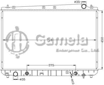 6112043AN - Radiator for TOYOTA SIENNA '97- AT OEM: 16400-0A071/0A072 DPI: 2153