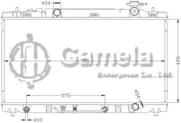 6112048N - Radiator for TOYOTA AVALON '05-06 GSX30 AT OEM: 16400- AD010/AD020 DPI: 2817