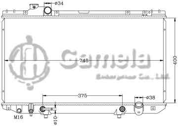 6112053N - Radiator for TOYOTA LEXUS '95-98 JZS147 AT OEM: 16400-46180