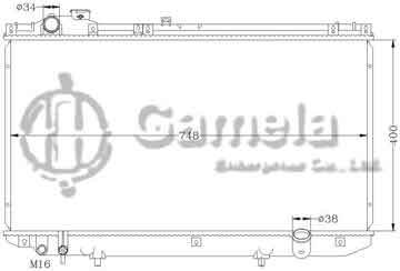 6112056N - Radiator for TOYOTA LEXUS '99 JZS160 MT OEM: 16400-46560