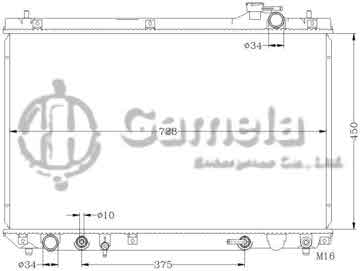 6112059N - Radiator for TOYOTA LEXUS '95-99 RX300 AT OEM: 16400-20120/20130 16400-20180/20220 DPI: 2452 2271