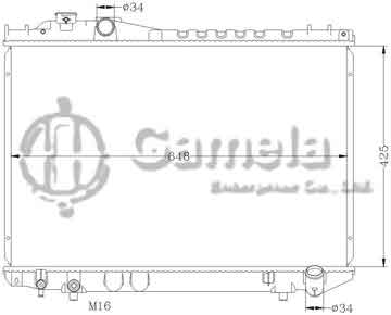 6112078AN - Radiator for TOYOTA CROWN 2.8 '83-87 MS132 MT OEM: 16400-43090