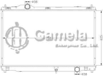 6112083N - Radiator for TOYOTA CROWN GRX82 '04 MT OEM: 16400-0P090