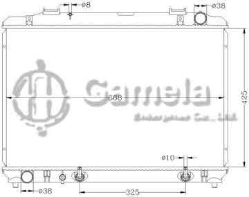 6112087N - Radiator for TOYOTA TOWNACE NOAH '96 AT OEM: 16400-6A230