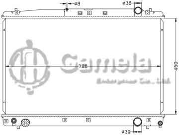 6112090AN - Radiator for TOYOTA PREVIA/ESTIMA '99-03 MT TOYOTA AVENSIS VERSO '01- MT OEM: 16400-27050