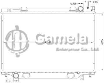 6112092N - Radiator for TOYOTA PREVIA '90-94 TCR10 MT OEM: 16400-76072