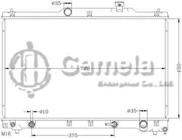 6112093N - Radiator for TOYOTA PREVIA '03 ACR30 AT OEM: 16400-28100