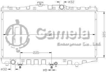 6112097N - Radiator for TOYOTA COROLLA '84-89 AT150 AT OEM: 16400-14050/15200 DPI: 931