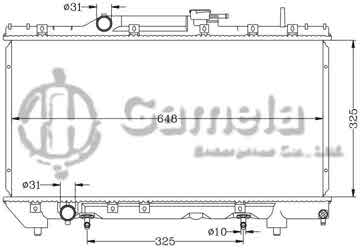 6112111N - Radiator for TOYOTA CARINA '92-94 AT190 AT OEM: 16400-11580/15590