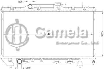 6112112N - Radiator for TOYOTA CARINA '92-94 AT190 MT OEM: 16400-02160/15570/16470