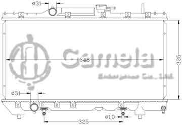 6112113N - Radiator for TOYOTA CARINA '92-94 AT190 AT OEM: 16400-11580/15590