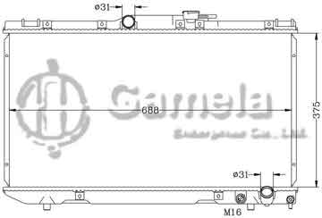 6112116N - Radiator for TOYOTA CARINA '92-94 CT190 MT OEM: 16400-64730/64731/64780