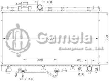 6112119AN - Radiator for CARTYPE: TOYOTA CELICA/CARINA '94-97 ST200 AT OEM: 16400-7A070/7A090