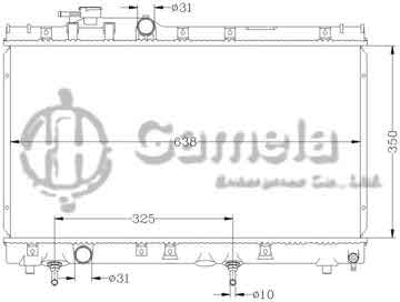 6112121AN - Radiator for TOYOTA CELICA '94-97 AT200 AT OEM: 16400-16550 DPI: 1748