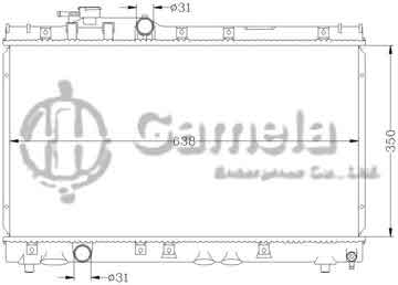 6112122AN - Radiator for TOYOTA CELICA '94-97 AT200 MT OEM: 16400-16540