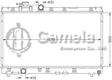 6112124AN - Radiator for TOYOTA CELICA '94-97 AT200 MT OEM: 16400-16540