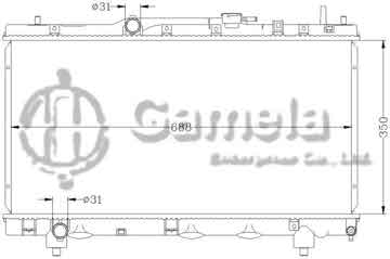 6112128N - Radiator for TOYOTA CARINA '96-01 AT210 MT OEM: 16400-16570/16780