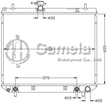 6112139N - Radiator for TOYOTA AVENSIS '05 AT