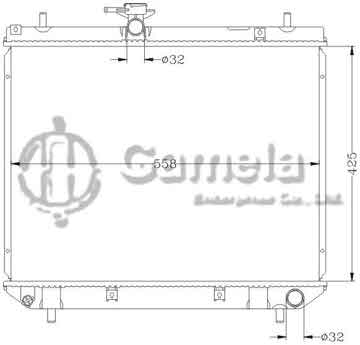 6112140N - Radiator for TOYOTA AVENSIS '05 MT