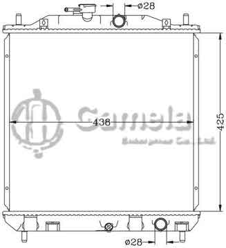 6112142N - Radiator for TOYOTA AVENSIS '07 MT OEM: 16400- BZ020