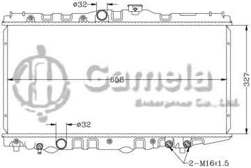 6112146N - Radiator for TOYOTA CORONA '88-92 AT170 MT TOYOTA COROLLA '88-92 AE92 MT OEM: 16400-11191/11200/15310/16290