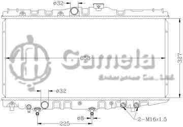 6112147N - Radiator for TOYOTA CORONA '88-92 AT170 AT TOYOTA COROLLA '88-92 AE92 AT OEM: 16400-15380/16200 DPI: 537 539