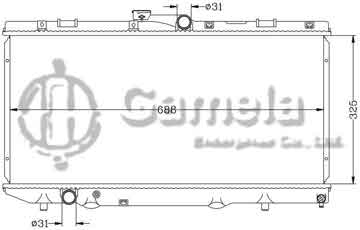 6112150N - Radiator for TOYOTA COROLLA '92-94 MT OEM: 16400-16390