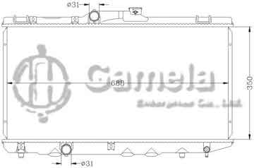 6112152N - Radiator for TOYOTA COROLLA '92-97 AE100 MT