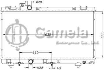 6112153AN - Radiator for TOYOTA PASEO '94-99 EL51 AT OEM: 16400-11640/11690/11791 DPI: 1750