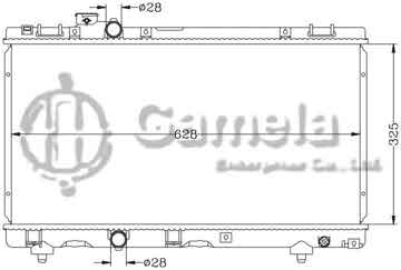 6112154AN - Radiator for TOYOTA PASEO '94-99 EL51 MT OEM: 16400-11590/11600/11610 DPI: 1758