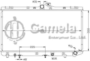 6112157N - Radiator for TOYOTA COROLLA '92-99 CE100/CE110 AT