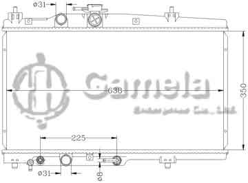 6112173N - Radiator for TOYOTA VIOS '02 AT OEM: 16400-02430