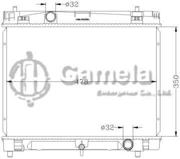 6112182AN - Radiator for TOYOTA VITZ '05 NCP91/NCP100 MT OEM: 16400-21270 DPI: 2889