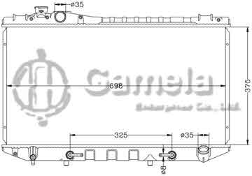 6112189N - Radiator for TOYOTA CRESSIDA '89-92 GX81 AT OEM: 16400-70360/70480