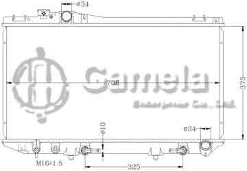 6112191AN - Radiator for TOYOTA CRESSIDA '90-93 JZX81 AT OEM: 16400-46040