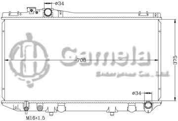 6112192AN - Radiator for TOYOTA CRESSIDA '90-93 JZX81 MT