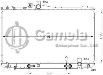 6112193AN - Radiator for TOYOTA CRESSIDA '92-94 JZX90 AT OEM: 16400-46240/46340