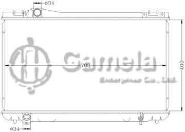 6112198AN - Radiator for TOYOTA CRESSIDA '92-94 LX90/LX100 MT OEM: 16400-5B090