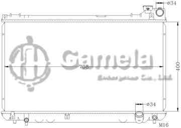 6112202N - Radiator for TOYOTA CRESSIDA MARK JZX110 MT OEM: 16400-46680