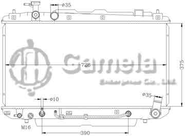 6112211AN - Radiator for TOYOTA RAV4 '03 ACA21 AT OEM: 16400-28140/28190/28460