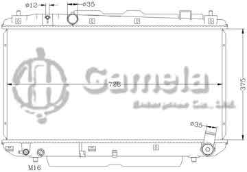 6112214AN - Radiator for TOYOTA RAV4 '03 ACA MT OEM: 16400-27060/27061