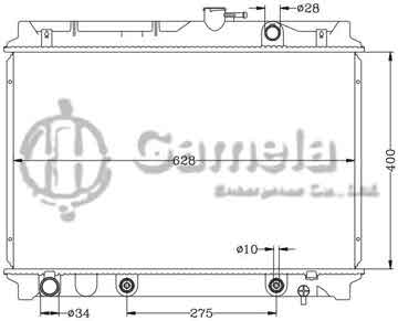 6112223N - Radiator for TOYOTA CONDOR ZACE/HILUX SURF AT