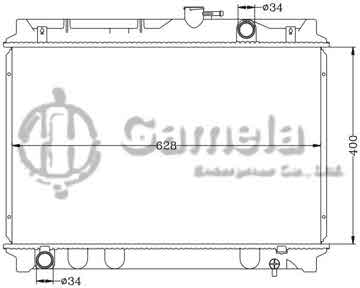 6112226N - Radiator for TOYOTA CONDOR SURF 7K/HILUX SURF MT