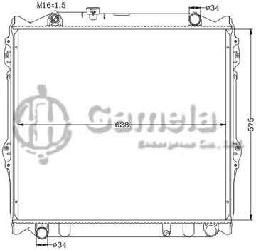 6112230AN - Radiator for TOYOTA 北汽路霸 MT