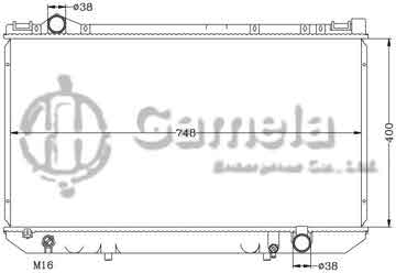 6112241AN - Radiator for TOYOTA LEXUS '90-94 LS400/UCF10 MT