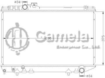 6112246AN - Radiator for TOYOTA SUPRA '86-93 MA70/GA70 MT OEM: 16400-42100/42130