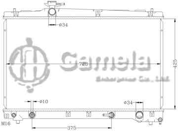 6112250AN - Radiator for TOYOTA ACM21/ACM26 '01-04 AT