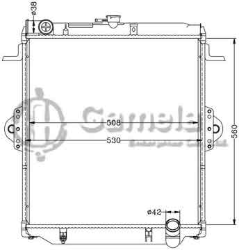 6112254AN - Radiator for TOYOTA LANDCRUISER '05 FZJ7# MT OEM: 16400-66160