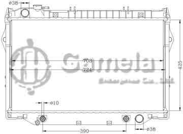 6112255N - Radiator for TOYOTA LANDCRUISER '90-96 FJ80/HDJ80 AT OEM: 16400-17030/17060/61170